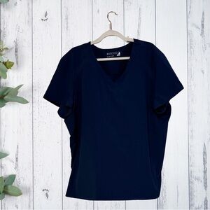 White Cross FIT scrub set - navy blue